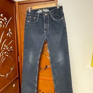 Black Straight Jeans City Ink. Y2K